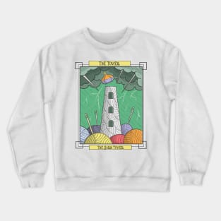 Knitting Sewing Crochet Quilting Knit Crochet Knitter Tarot Crewneck Sweatshirt